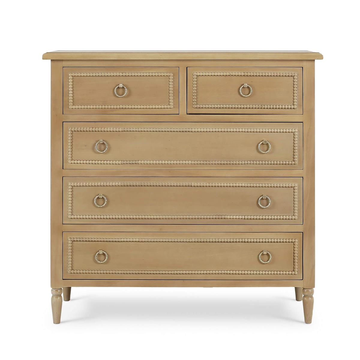 Charlotte 5 Drawer Dresser FURNITURE - dresser Bramble Natural