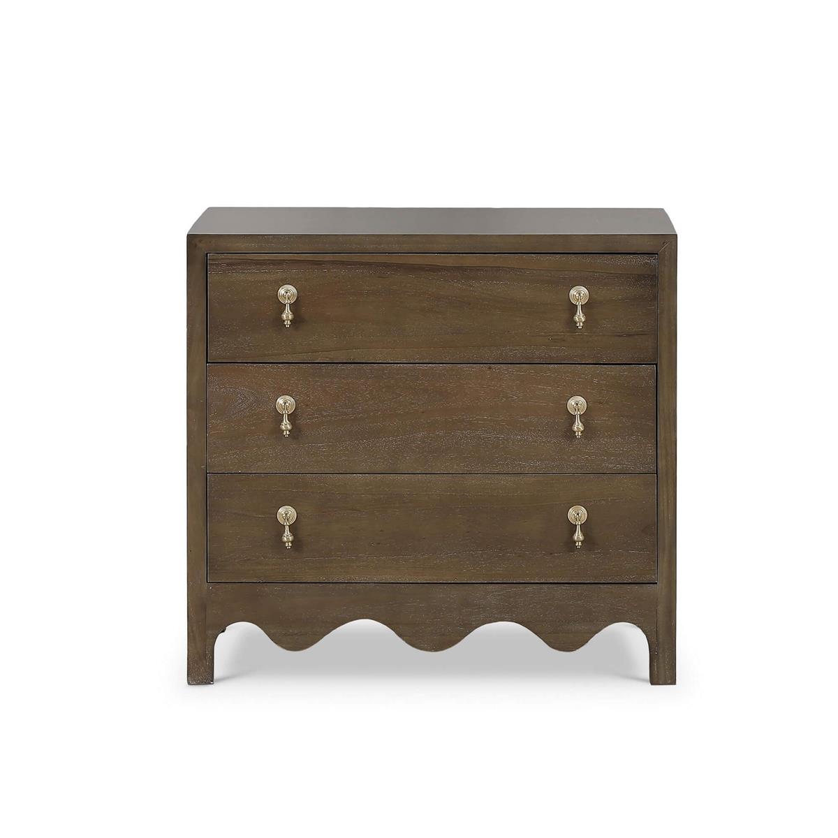 Colleen 3 Drawer Dresser, Brown
