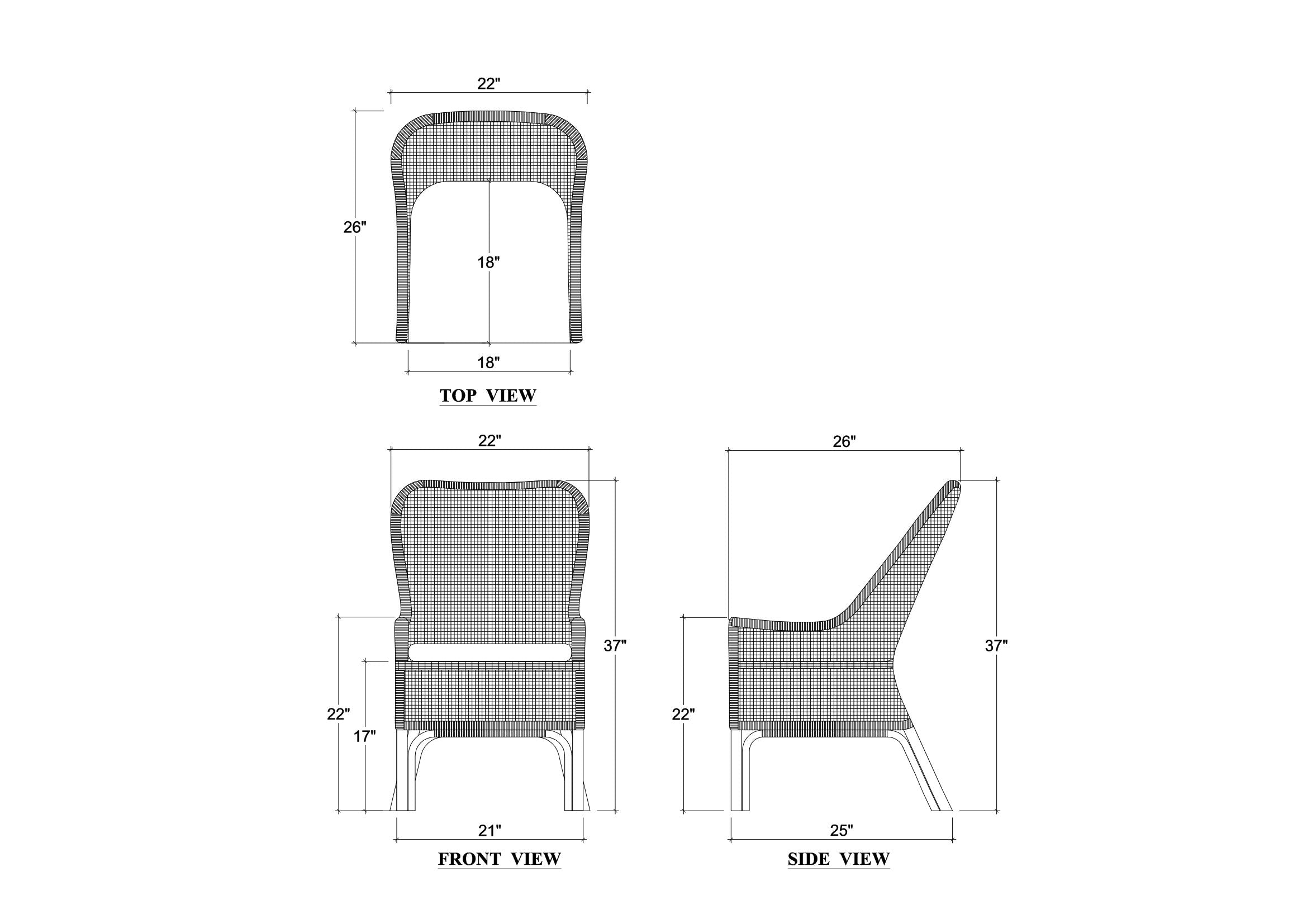 Christo Dining Chair FURNITURE - dining chair Bramble