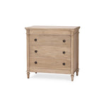 Kelly 3 Drawer Bedside Table FURNITURE - nightstand Bramble