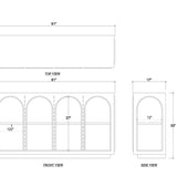 Vincent Crescent Console FURNITURE - sideboard Bramble
