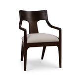Cole Dining Chair FURNITURE - dining chair Bramble Walnut w/ Dinara Natural Fabric