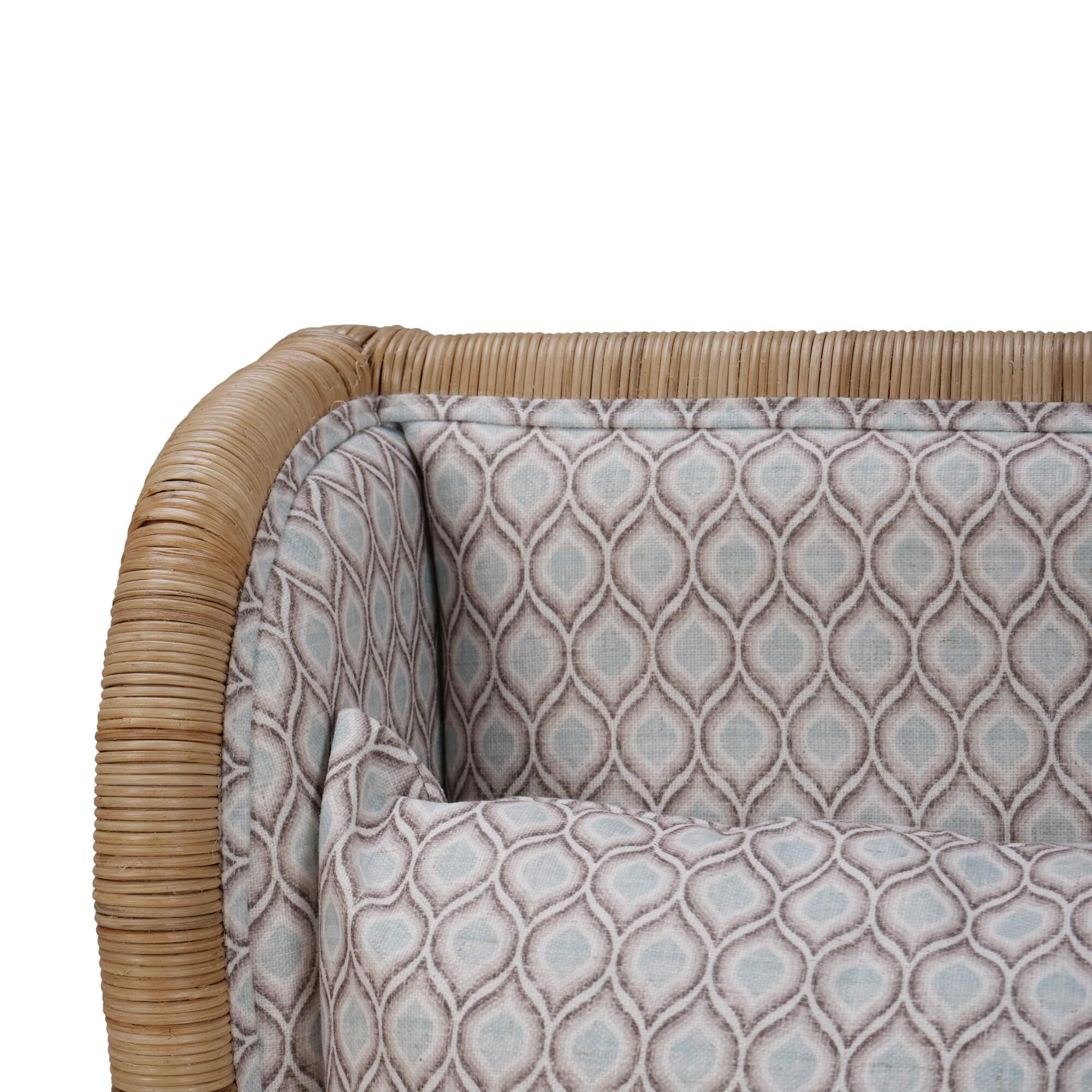 Hattie Rattan Wing Chair FURNITURE - accent chair Bramble