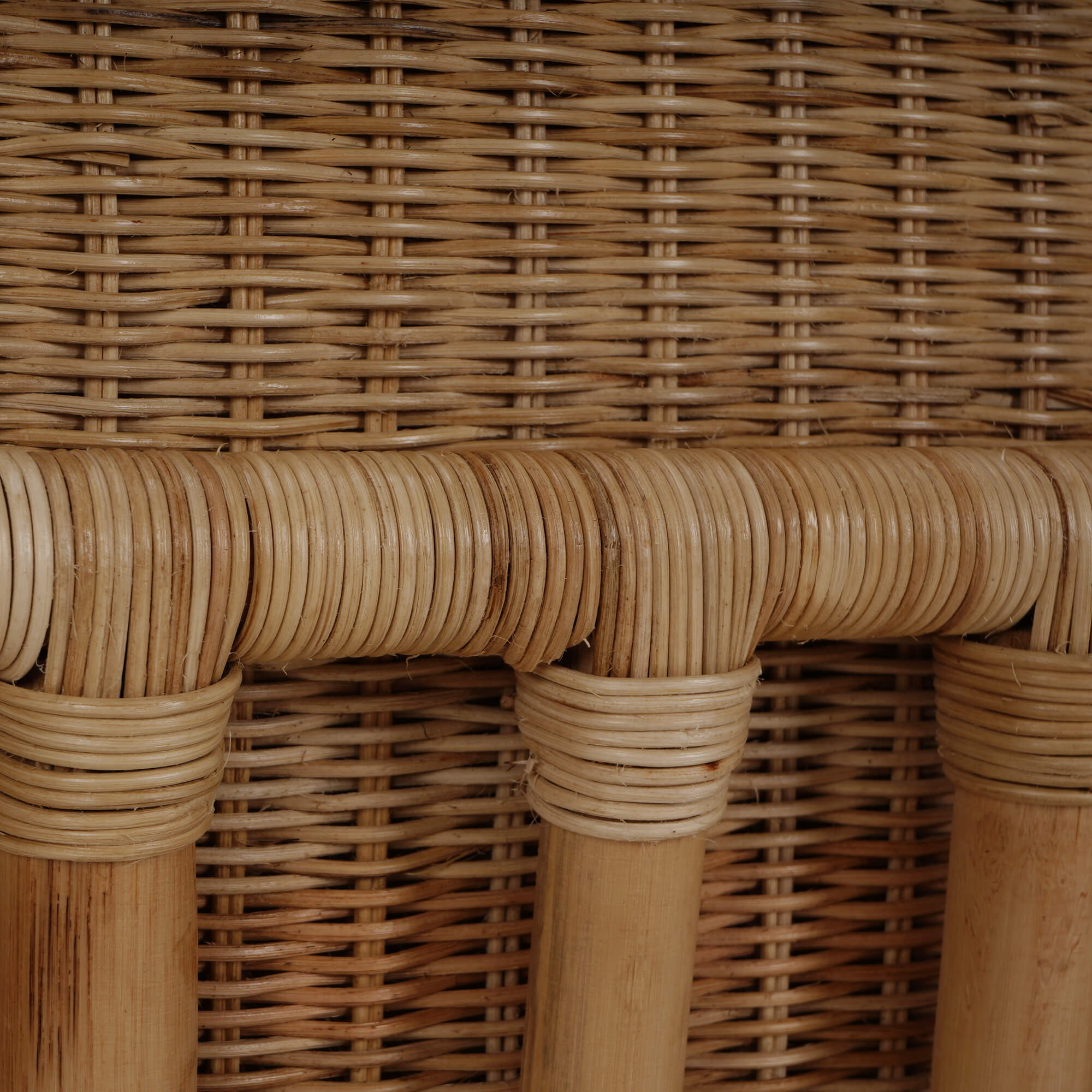 Hattie Rattan Wing Chair FURNITURE - accent chair Bramble