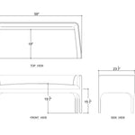 Vincent Bench FURNITURE - bench Bramble