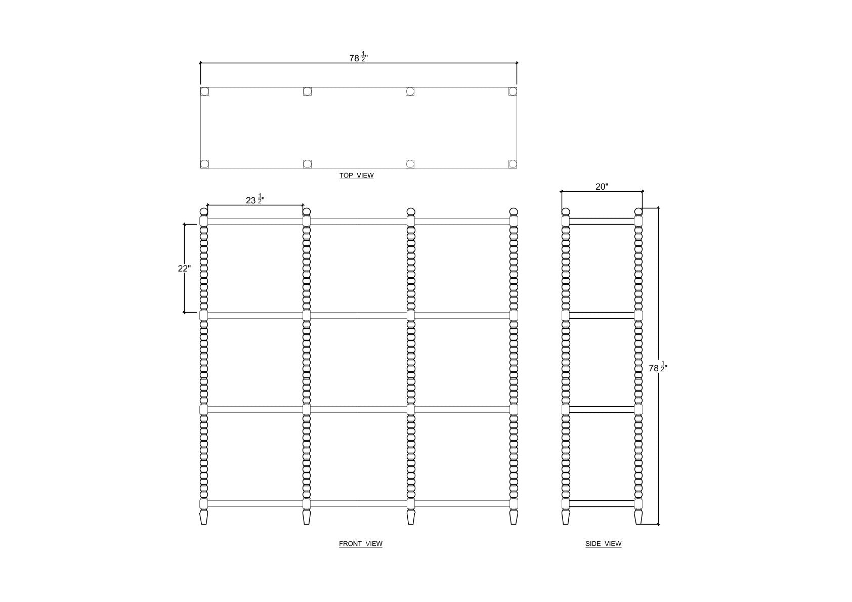 Charlotte Open Bookcase FURNITURE - bookcase Bramble