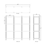 Charlotte Open Bookcase FURNITURE - bookcase Bramble