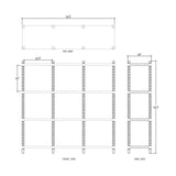 Charlotte Open Bookcase FURNITURE - bookcase Bramble