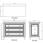 Vivian 3 Drawer Dresser FURNITURE - dresser Bramble