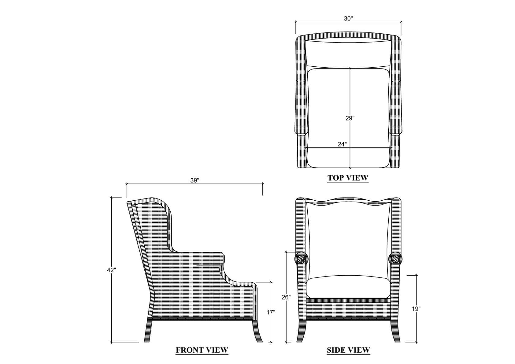 Martina Rattan Chair FURNITURE - Accent Chairs Bramble