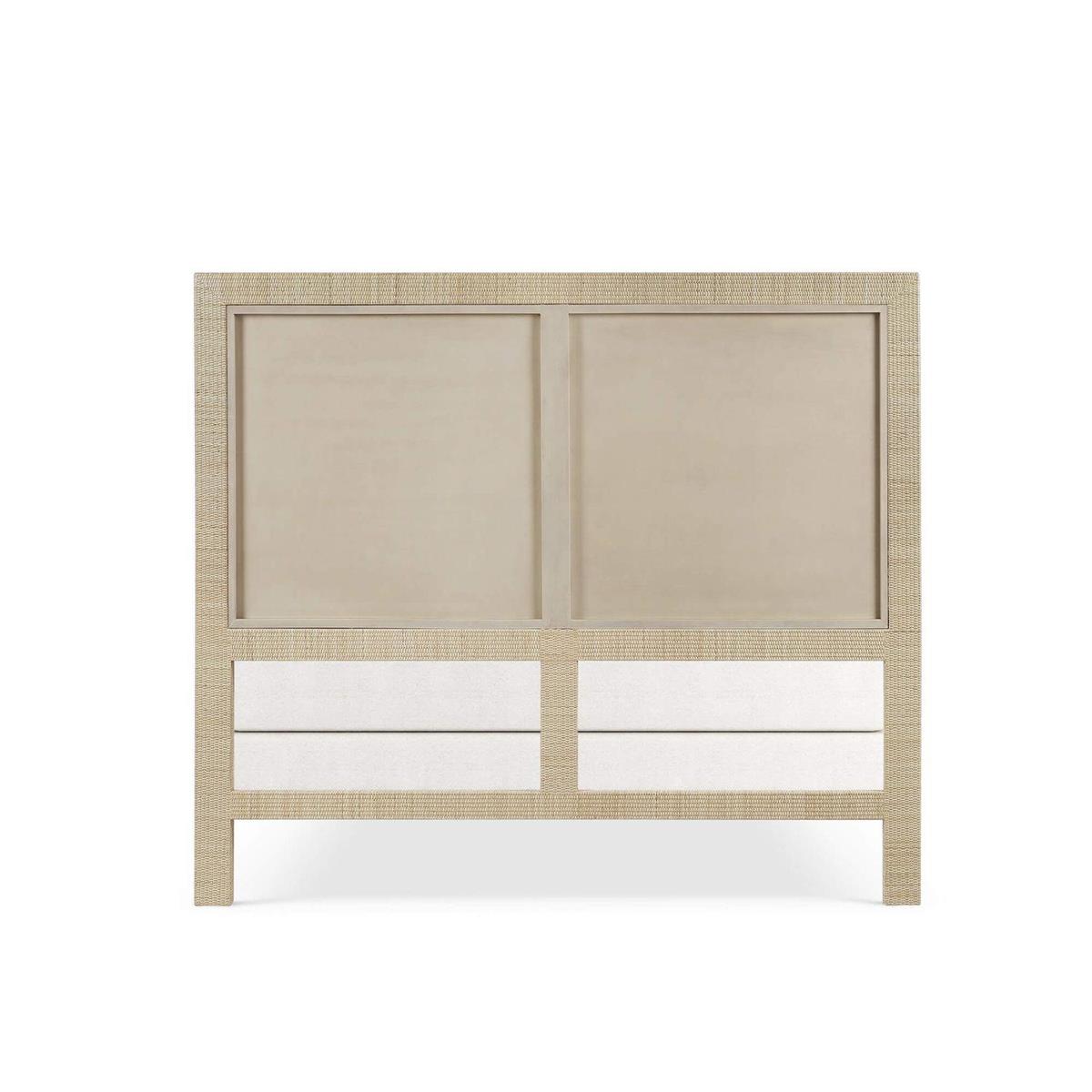 Kylie Rattan Bed FURNITURE - bed Bramble
