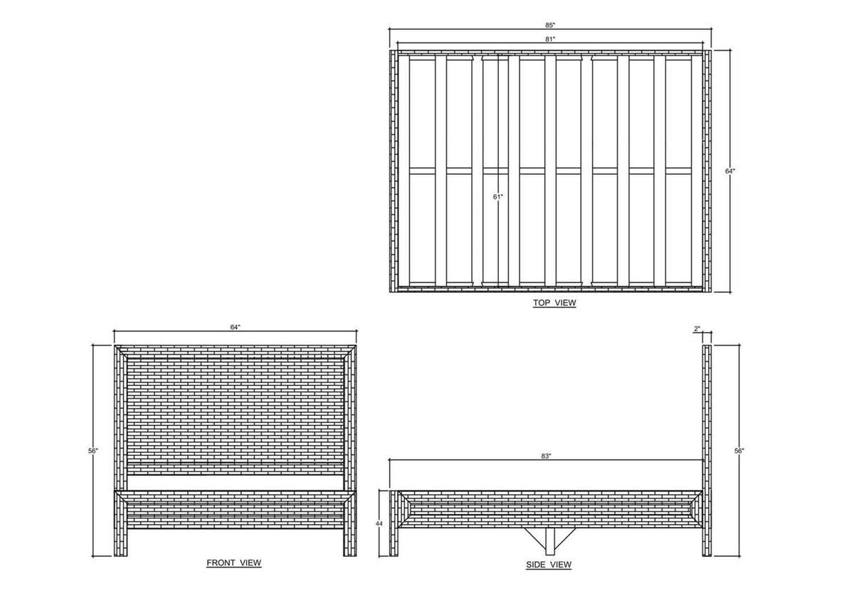 Kylie Rattan Bed FURNITURE - bed Bramble