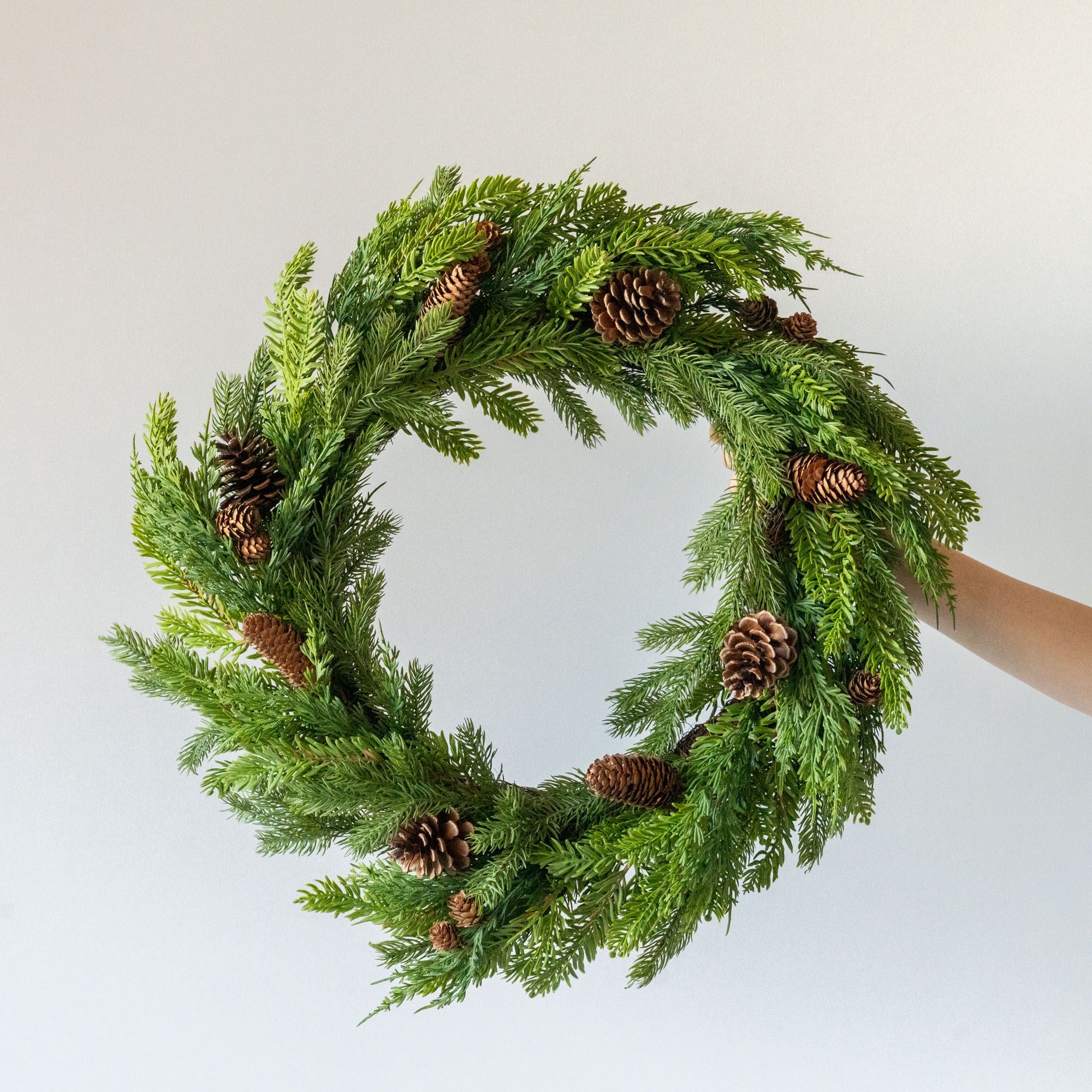 Faux Pine, Spruce & Cypress Wreath - Rug & Weave