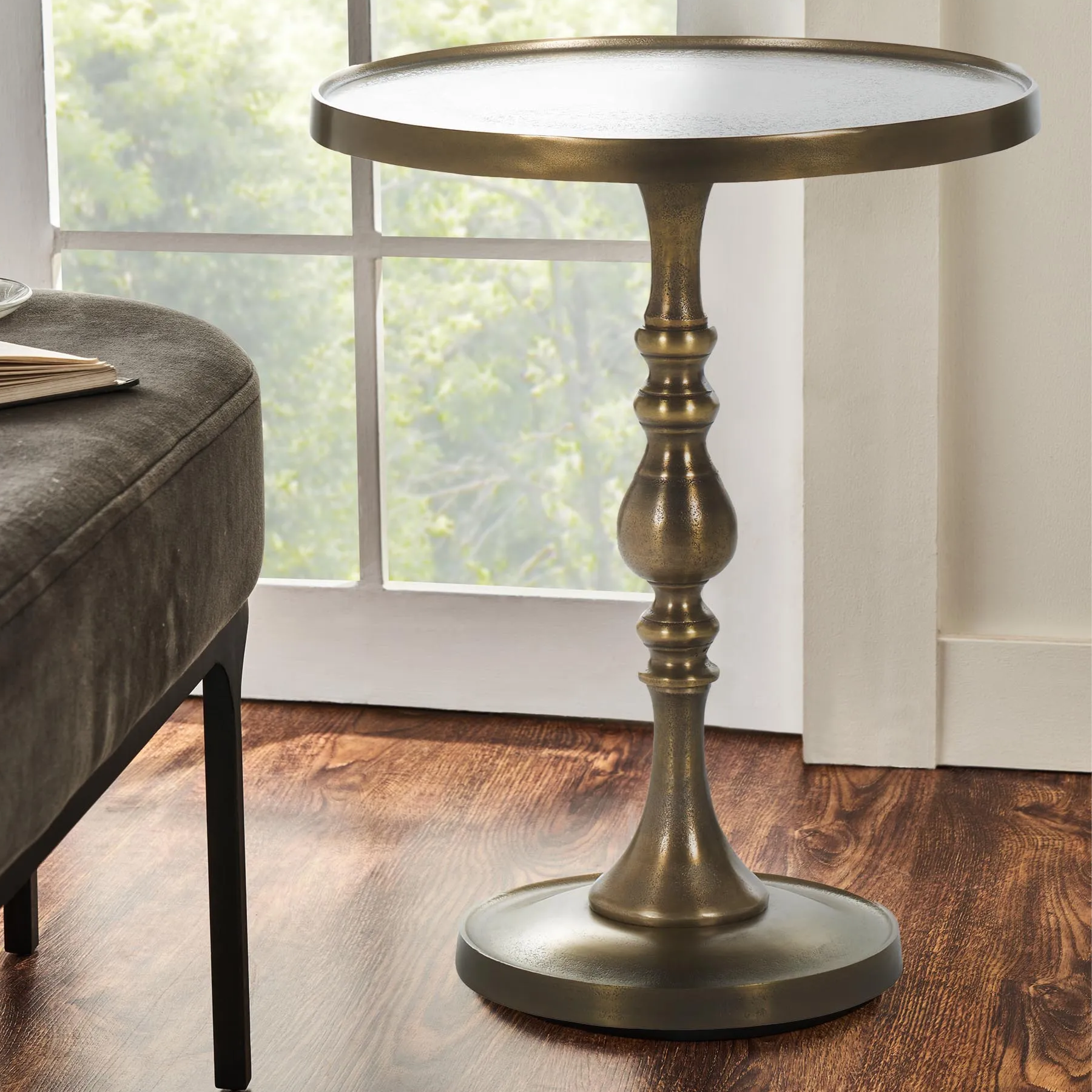 Ronald Brass Side Table - Rug & Weave