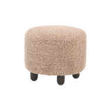 Ainsley Ottoman Round - Toast