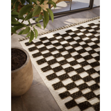 Willa Charcoal Checkerboard Rug