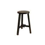 Dobbie Reclaimed Stool 5-VINTAGE - stool Hauer Market Short - Weathered Black