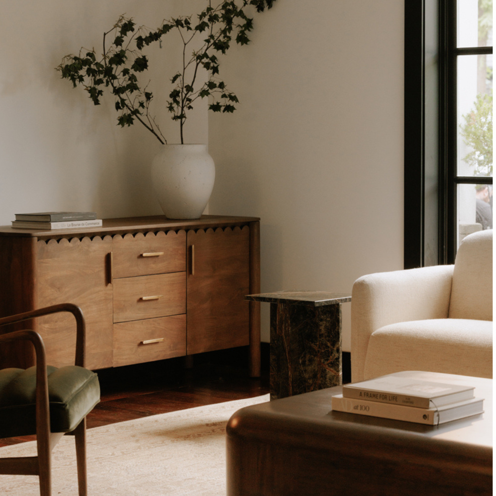 Winnie 3 Door Sideboard - Vintage Brown - Rug & Weave