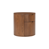 Niko Two Drawer Nightstand - Dark Oak - Rug & Weave