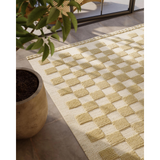 Willa Beige Checkerboard Rug