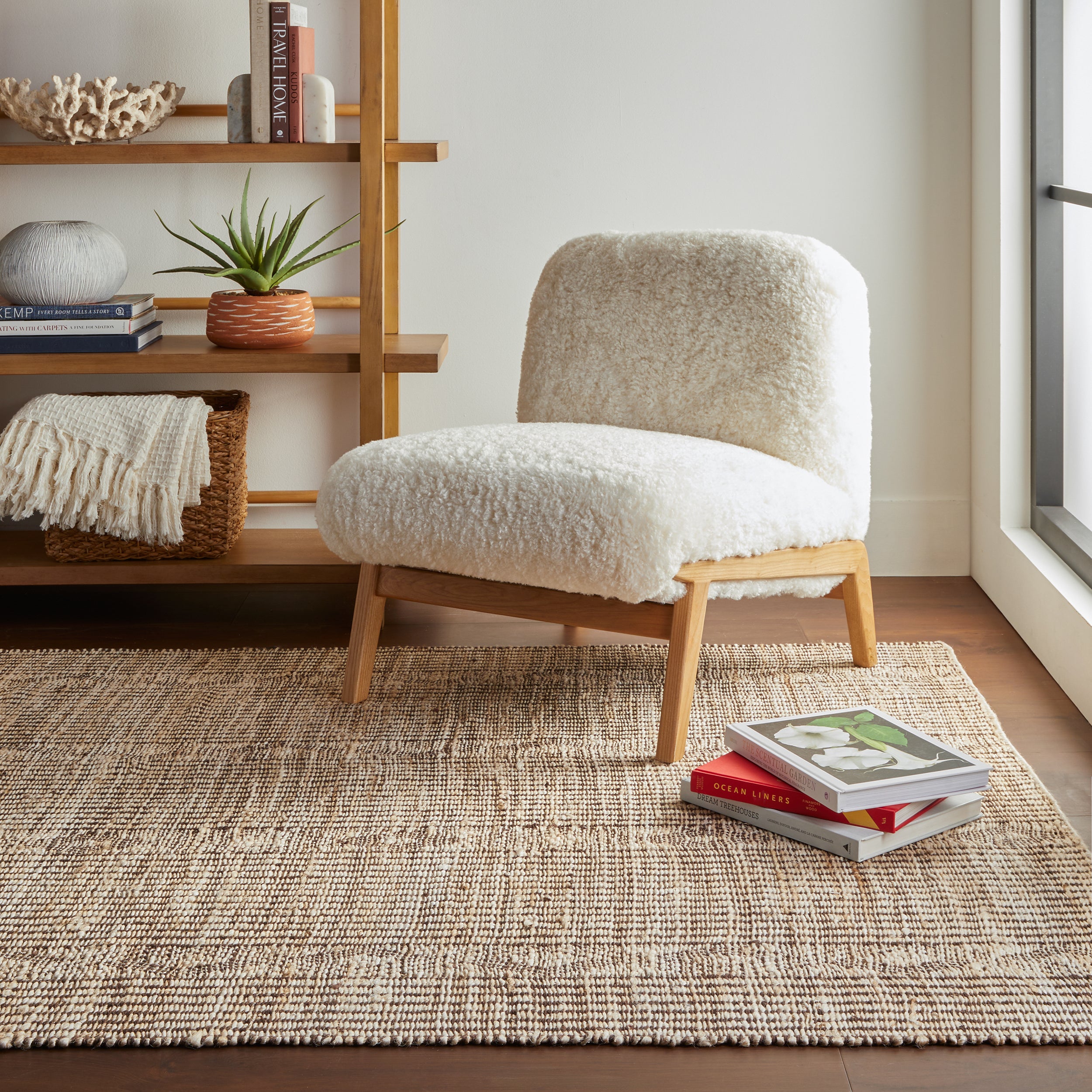Cyris Trellis Handmade Jute Rug