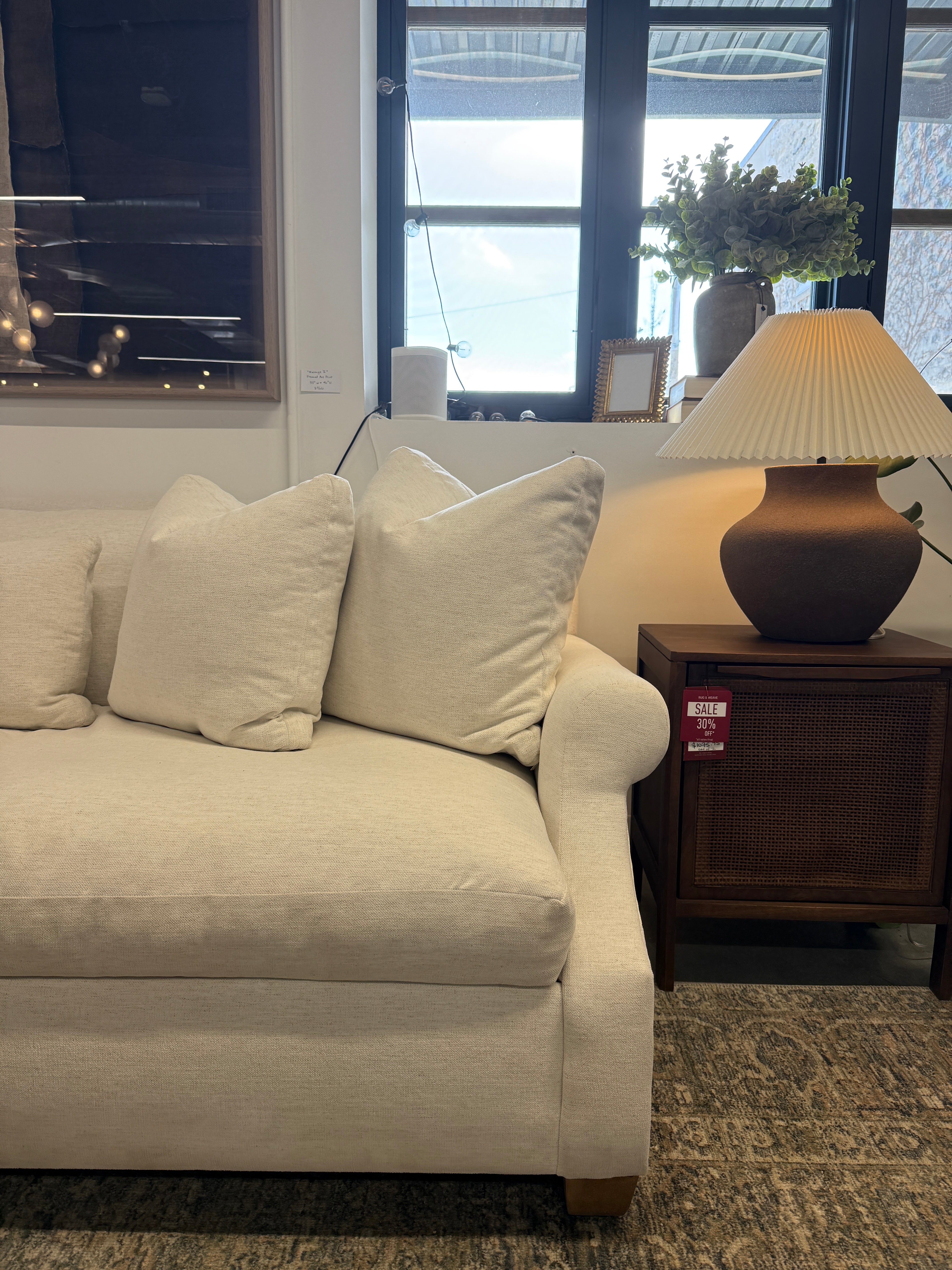 FLOOR MODEL - Bristol 98" Express Bench Cushion Sofa FURNITURE - floor model Rowe Furniture