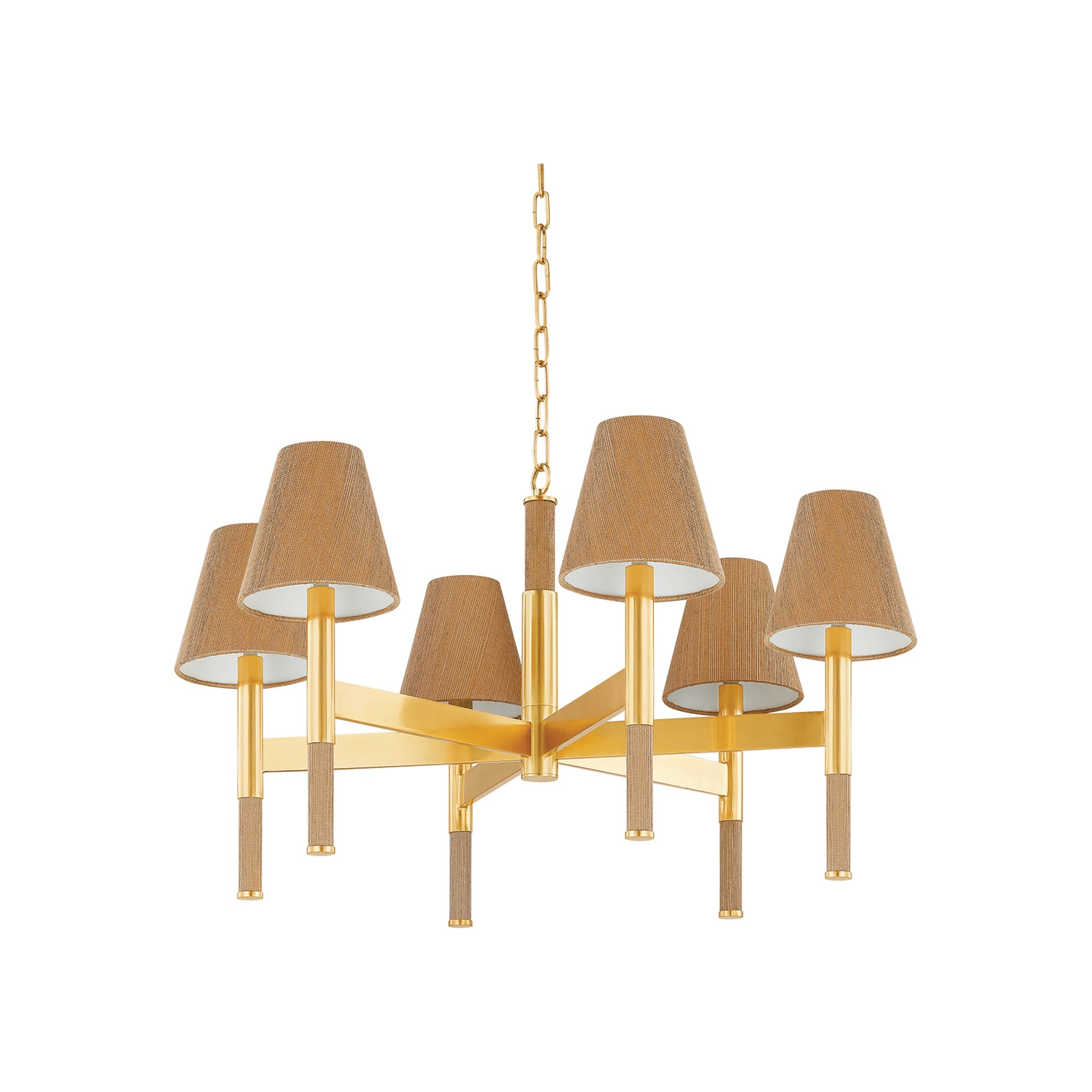 Lindenwood Chandelier, Aged Brass Small
