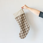 Check Weave Stocking - Brown - Rug & Weave