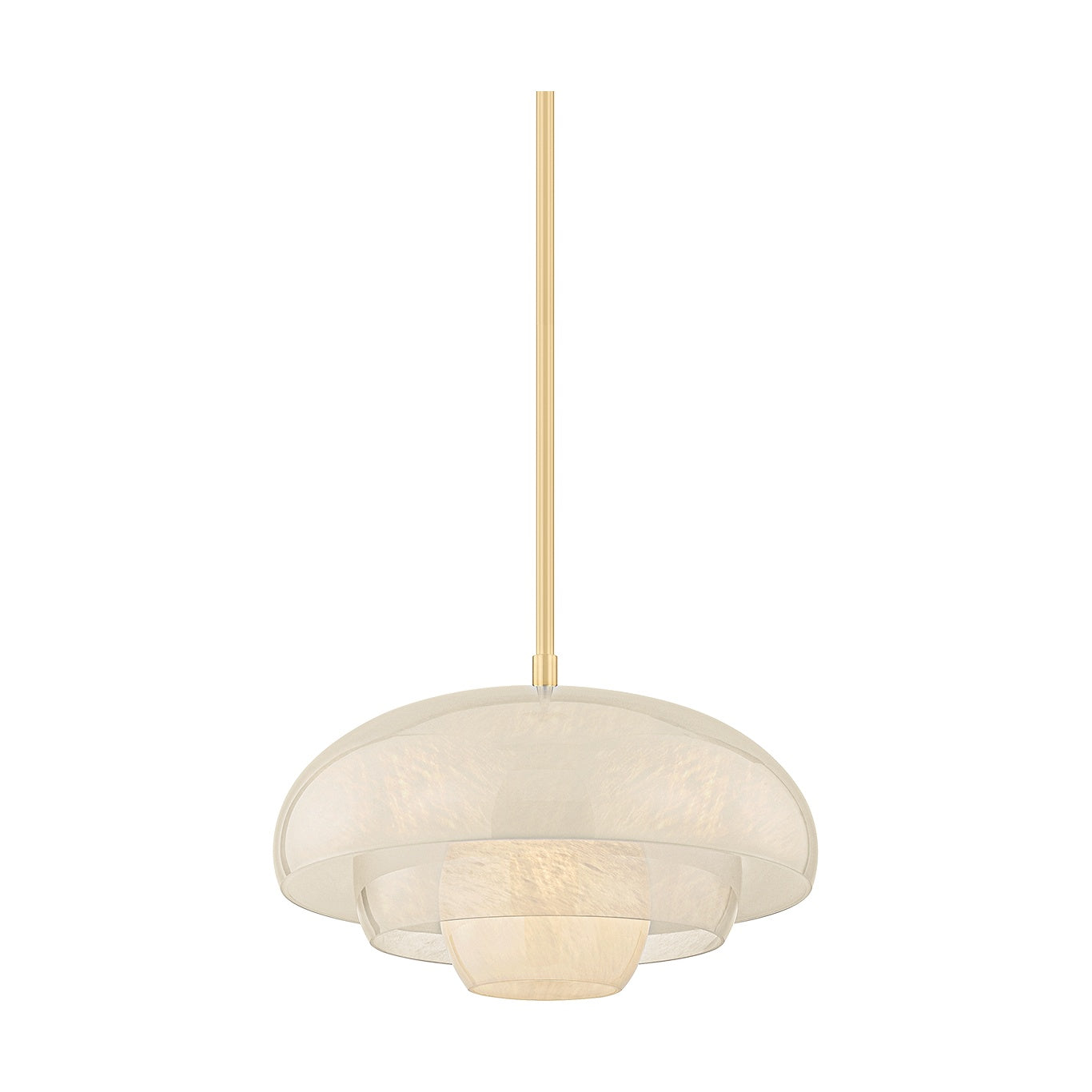 Auburndale Pendant, Aged Brass