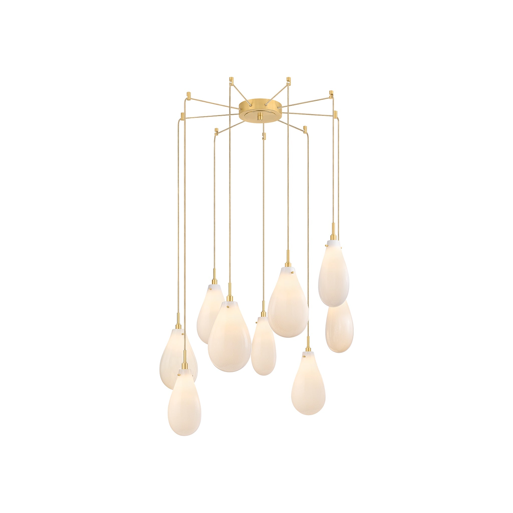 Ironwood Chandelier, Aged Brass Small