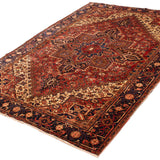 8'2" x 10'11" Vintage Heriz Rug