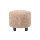 Ainsley Ottoman Round - Toast