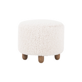 FLOOR MODEL - Ainsley Round Ottoman - Natural