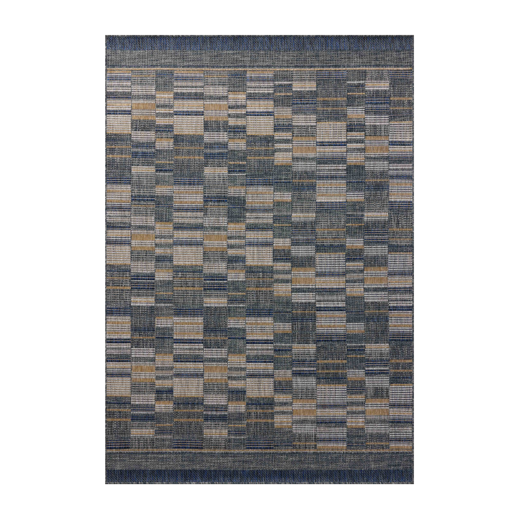 Loloi Birch Denim / Gold Rug Rugs Loloi 18" x 18" Sample