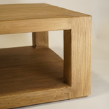 Arlo Reclaimed Wood Rectangular Coffee Table 4 - b - FURNITURE - coffee table - round Hauer Market