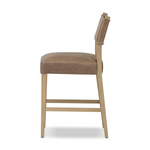 Ferris Counter Stool - Brown Leather 12 - a - FURNITURE - bar/counter stool Four Hands