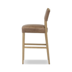 Ferris Bar Stool - Brown Leather 12 - a - FURNITURE - bar/counter stool Four Hands