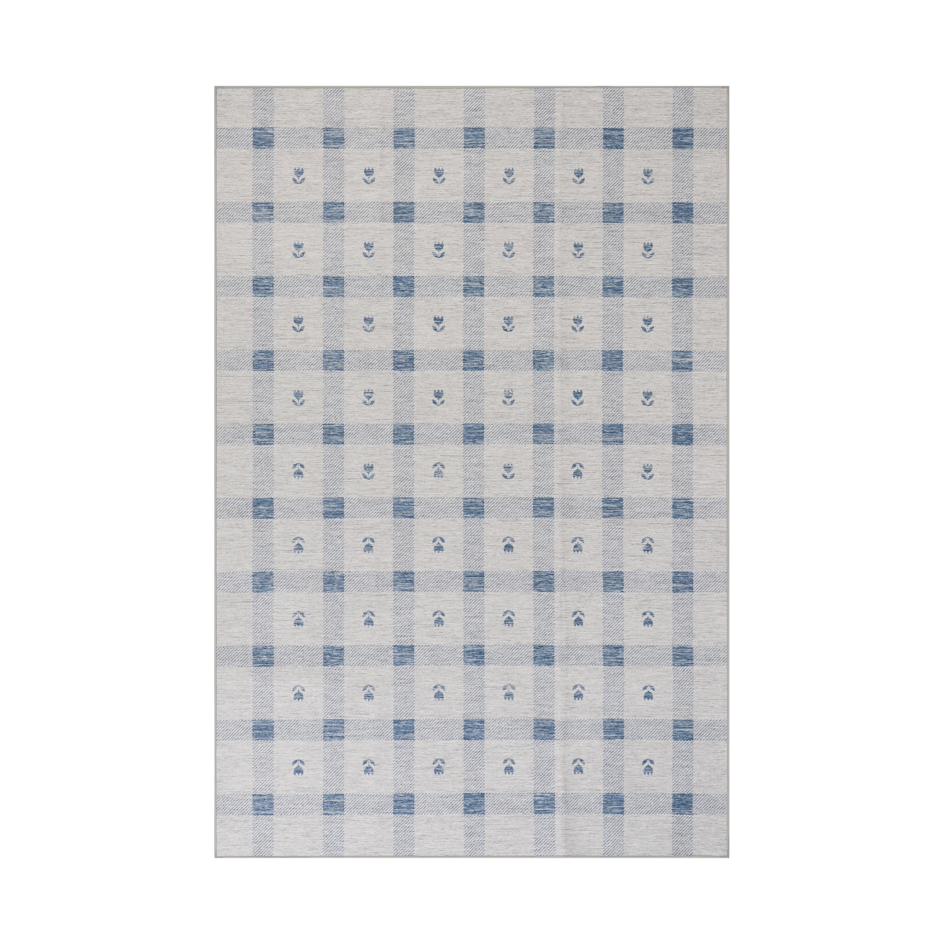 Valen Modern Plaid Machine Washable Rug RUGS - synthetic Dash & Albert 2' x 3'