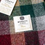 Traditional Holiday Check Wool Blanket blanket McNutt