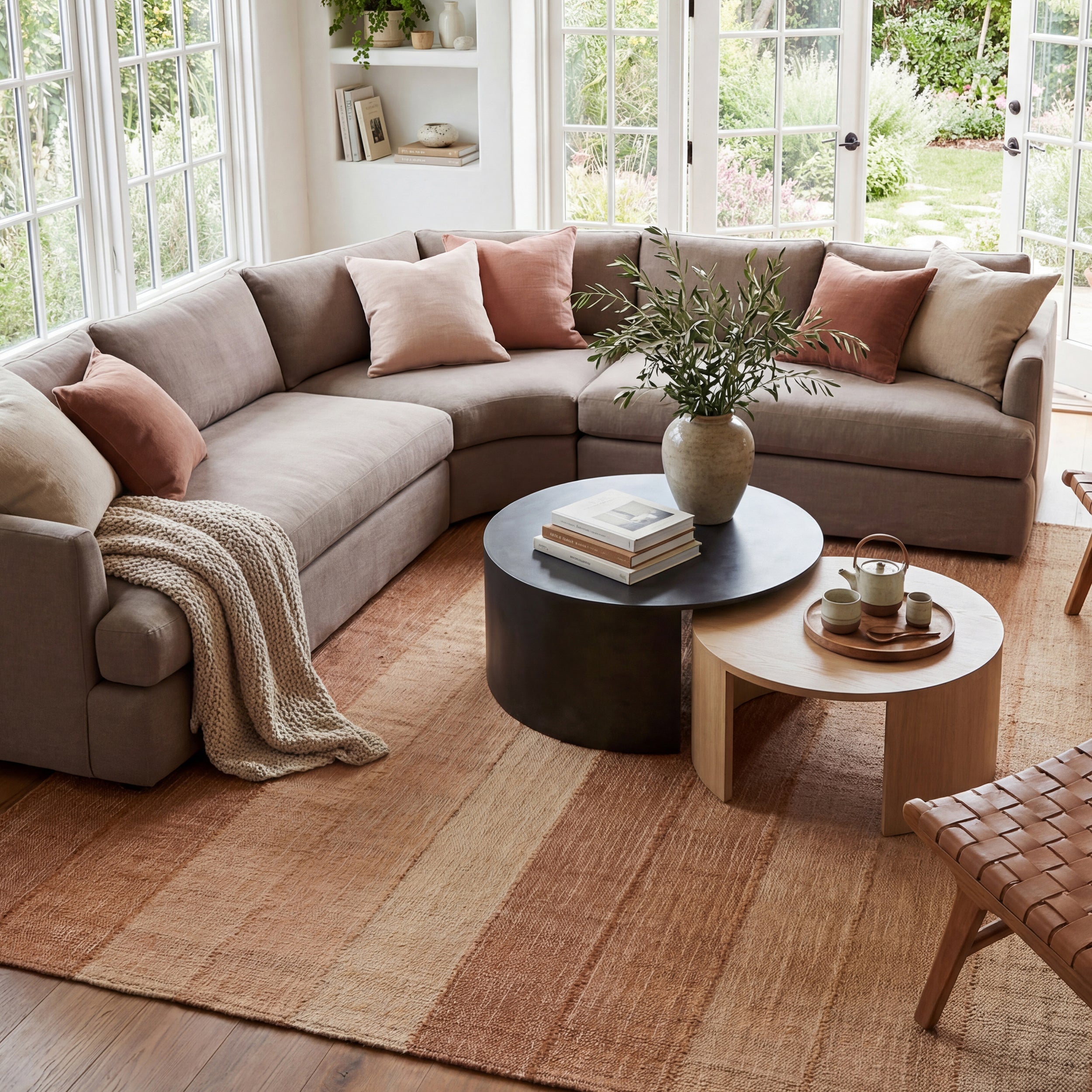 Tayo Modern Striped Indoor Rug RUGS - jute Dash & Albert