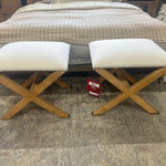 FLOOR MODEL - Taffeta Small Bench FURNITURE - floor model Uttermost