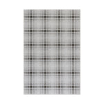Andri Modern Plaid Machine Washable Rug RUGS - synthetic Dash & Albert Black 2' x 3'