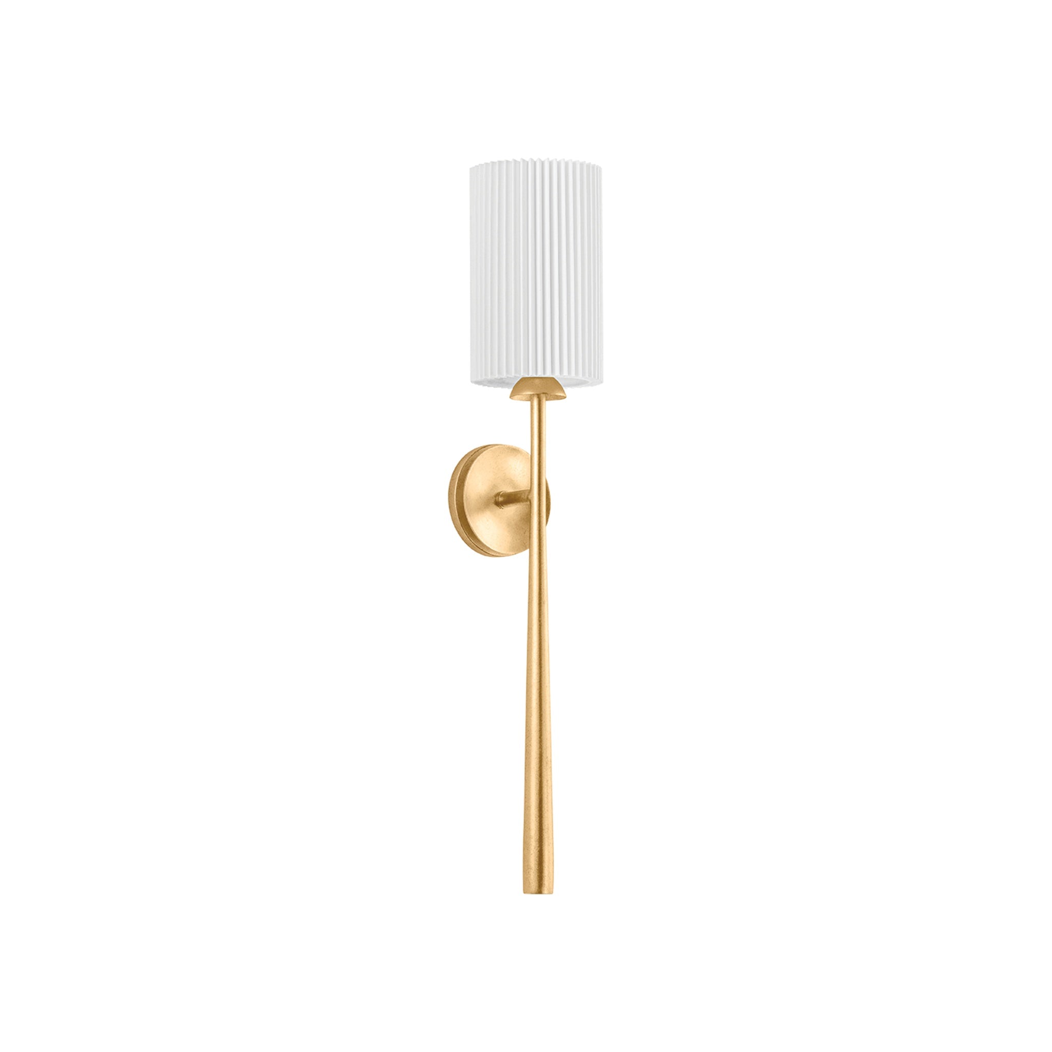 Sterling Wall Sconce, Vintage Gold Leaf