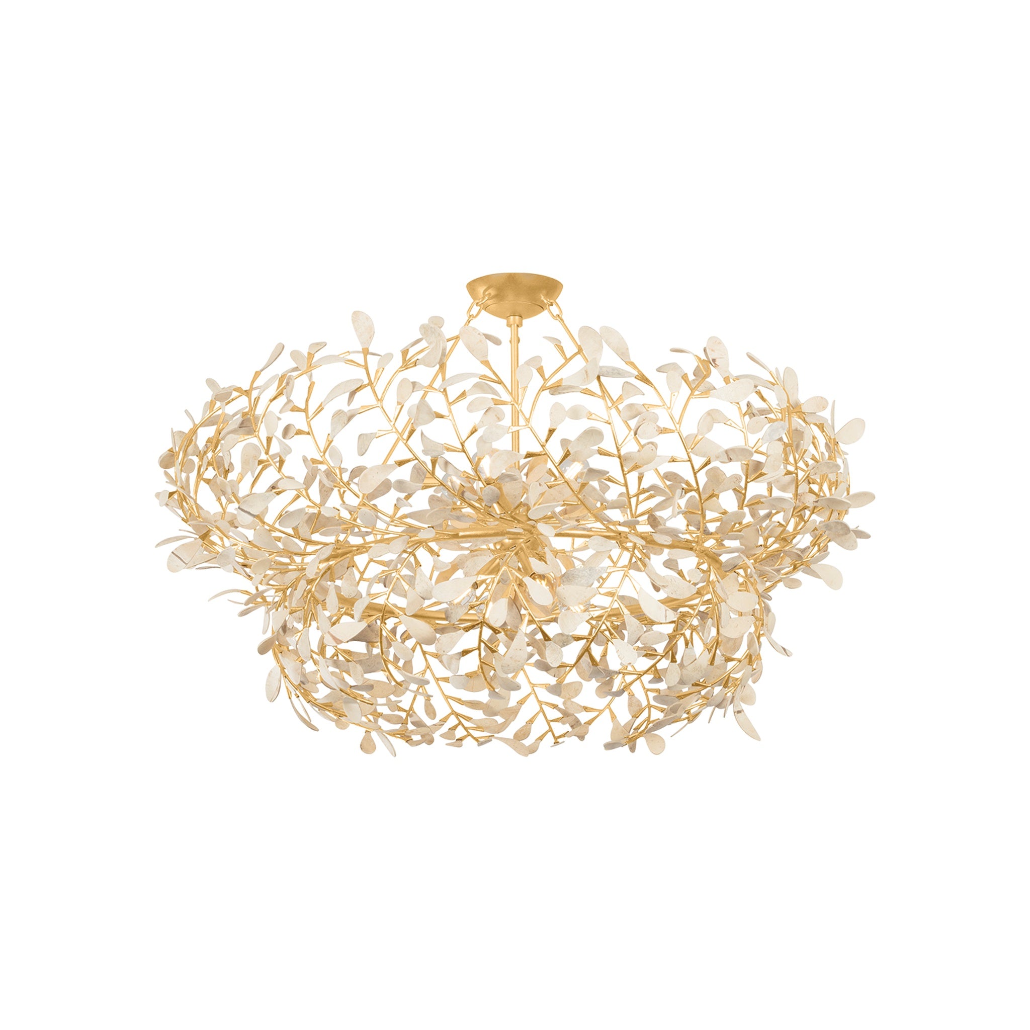 Maybrook Chandelier LIGHTING - chandelier Hudson Valley Lighting Vintage Gold Leaf Large