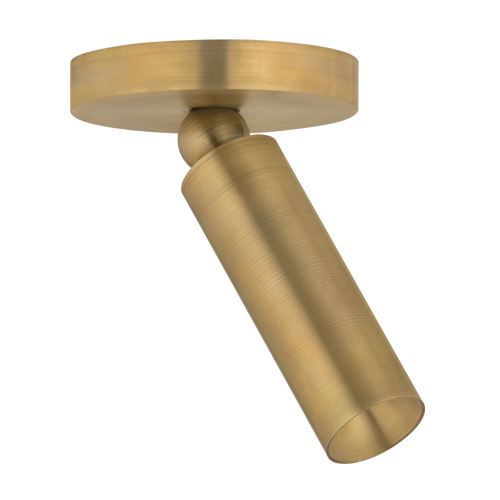 Luxe Pivot Flush Mount, Patina Brass