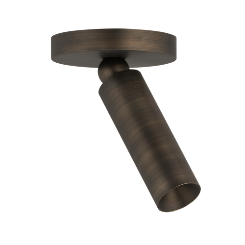 Luxe Pivot Flush Mount, Distressed Bronze