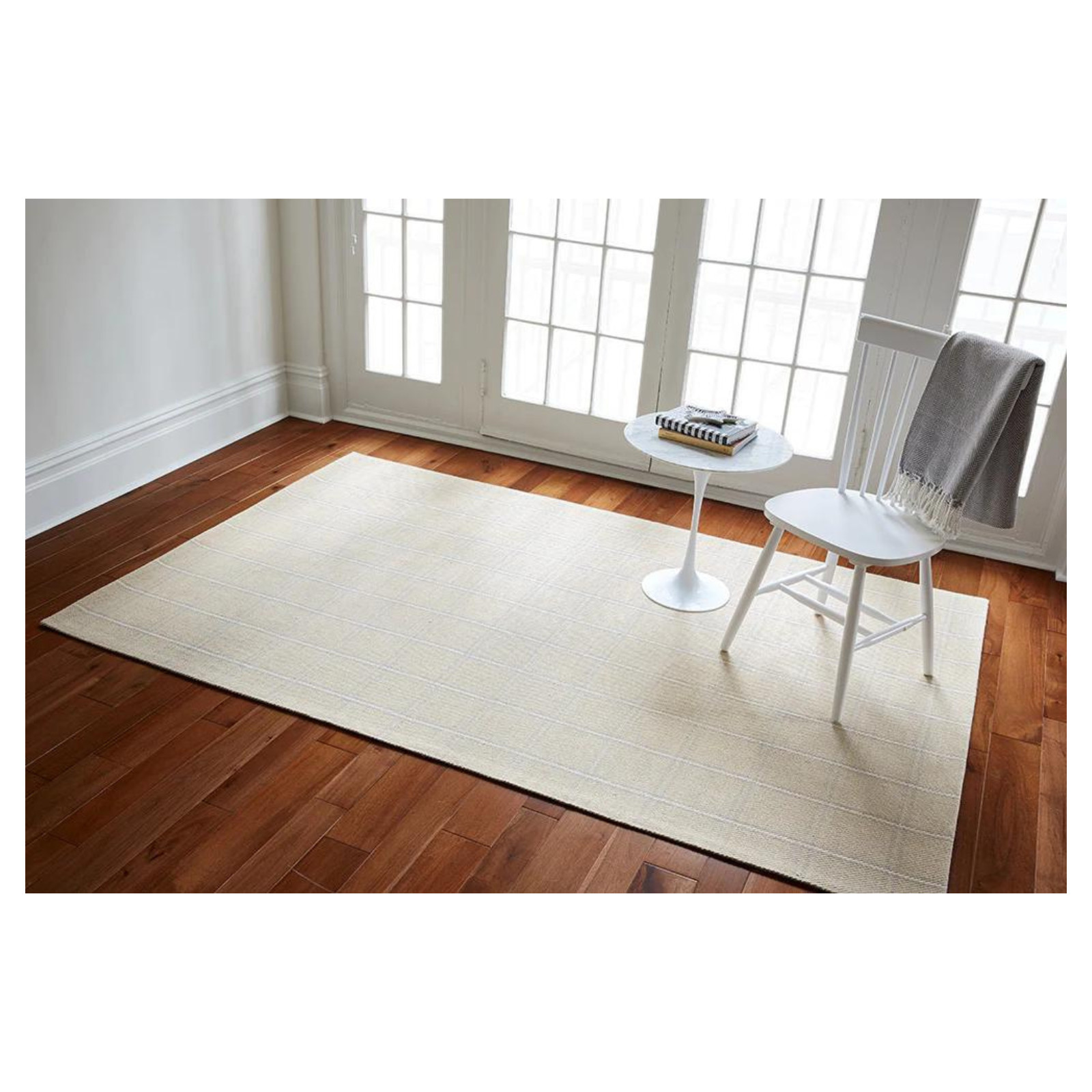 Marlby Plaid Beige Rug 0-rugs-wool Momeni