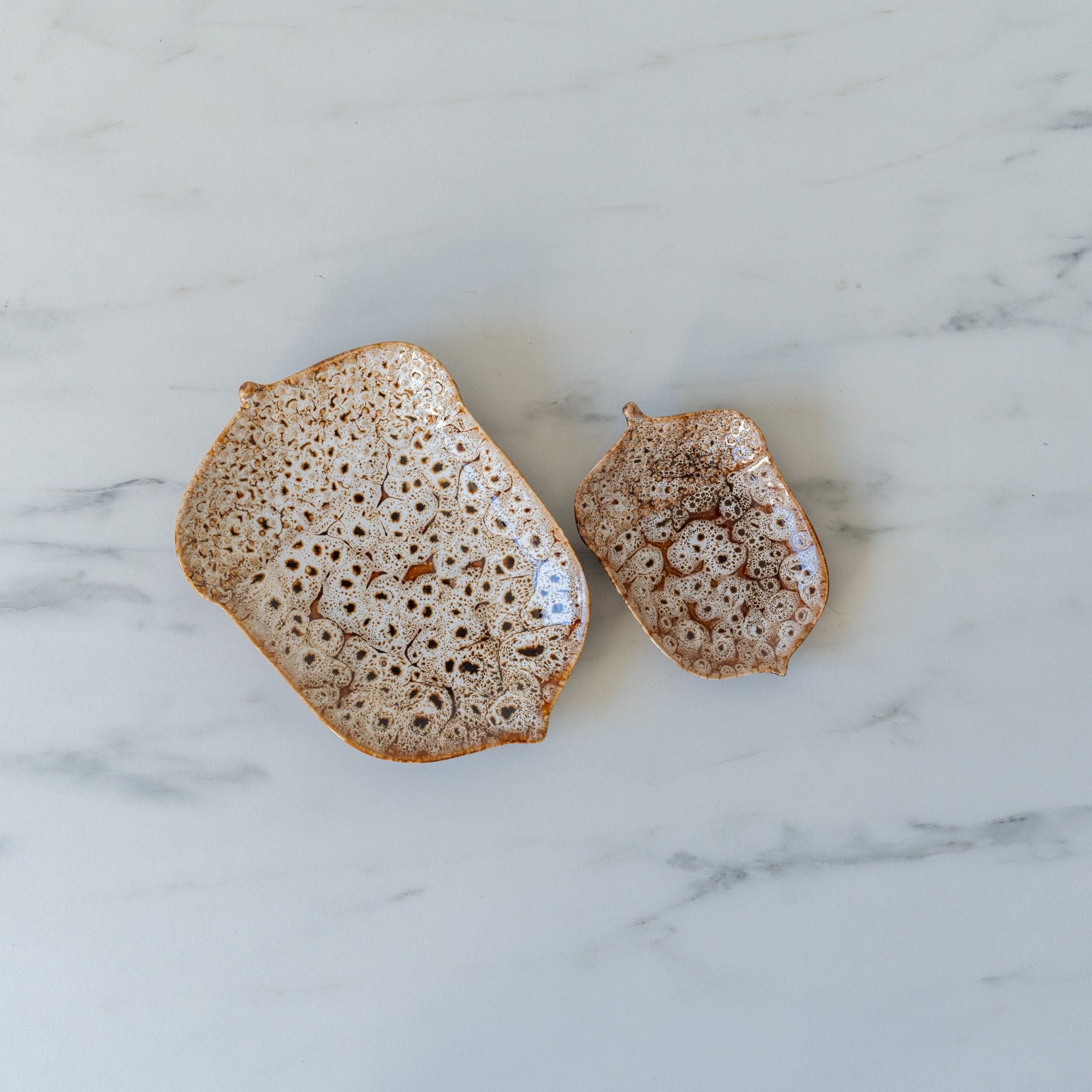 Acorn Shaped Dish with Reactive Glaze - Rug & Weave