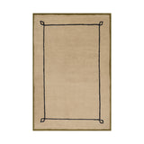 Nate Berkus Serge Bordered Wool Cozy Area Rug RUGS - wool Dash & Albert 3' x 5'