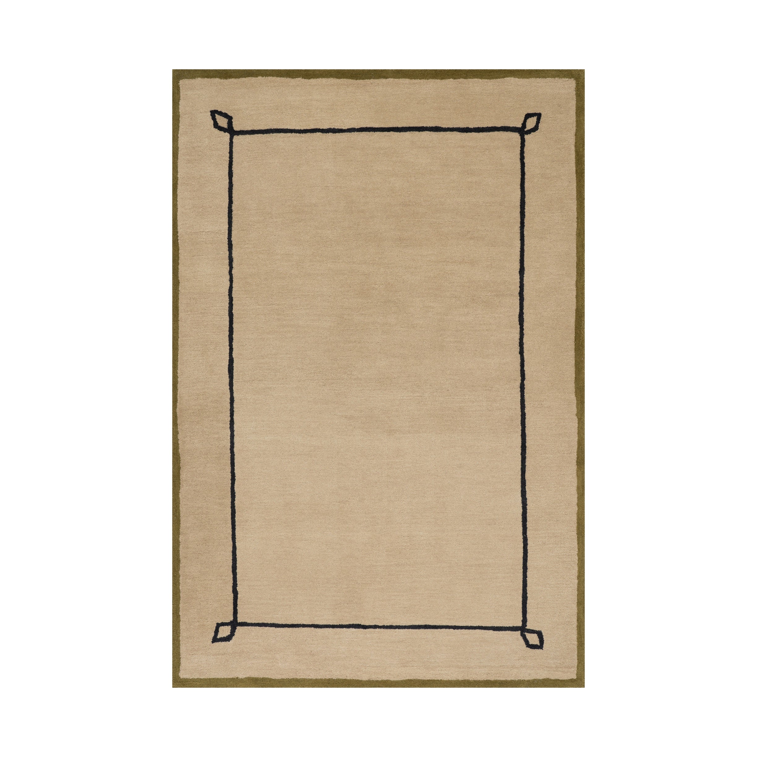 FLOOR MODEL - Nate Berkus Serge Bordered Wool Cozy Area Rug - 8'6" x 11'6" RUGS - floor model Dash & Albert 8'6" x 11'6"